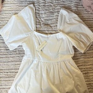 Copper Key Cream Puff Sleeve Blouse